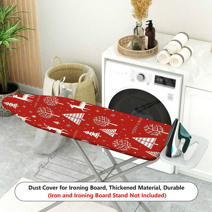 1-Piece Christmas Deer Tree  Ironing Board Cover, Universal Size, Without Board