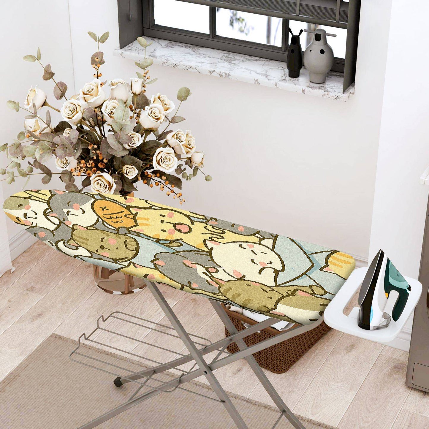 1-Piece Animals Cute Colorful  Ironing Board Cover, Universal Size, Without Board