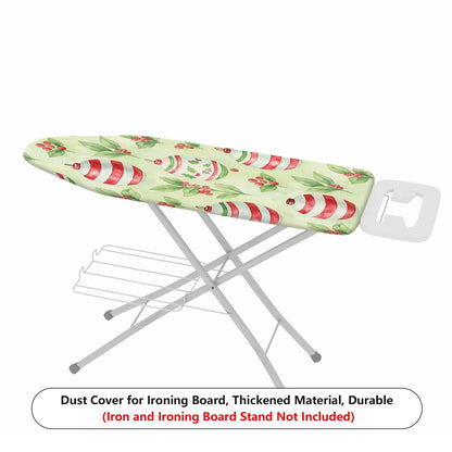 1-Piece Christmas Ornament Holly Berry  Ironing Board Cover, Universal Size, Without Board
