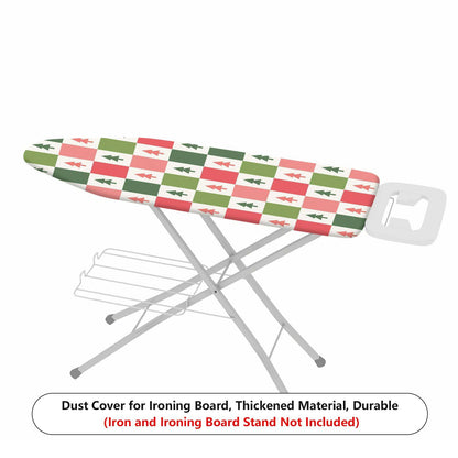 1-Piece Christmas Tree Pattern Colorful Blocks Decorative  Ironing Board Cover, Universal Size, Without Board