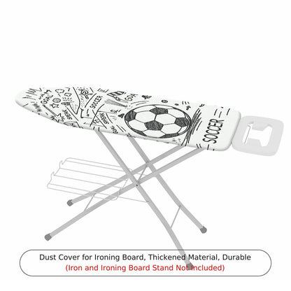 1-Piece Soccer Sports Fun  Ironing Board Cover, Universal Size, Without Board