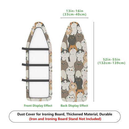 1-Piece Cat Pattern Cute Animal  Ironing Board Cover, Universal Size, Without Board