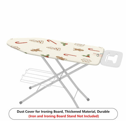 1-Piece Christmas Candy Gingerbread  Ironing Board Cover, Universal Size, Without Board