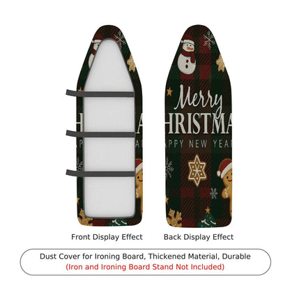 1-Piece Christmas Santa Gingerbread  Ironing Board Cover, Universal Size, Without Board
