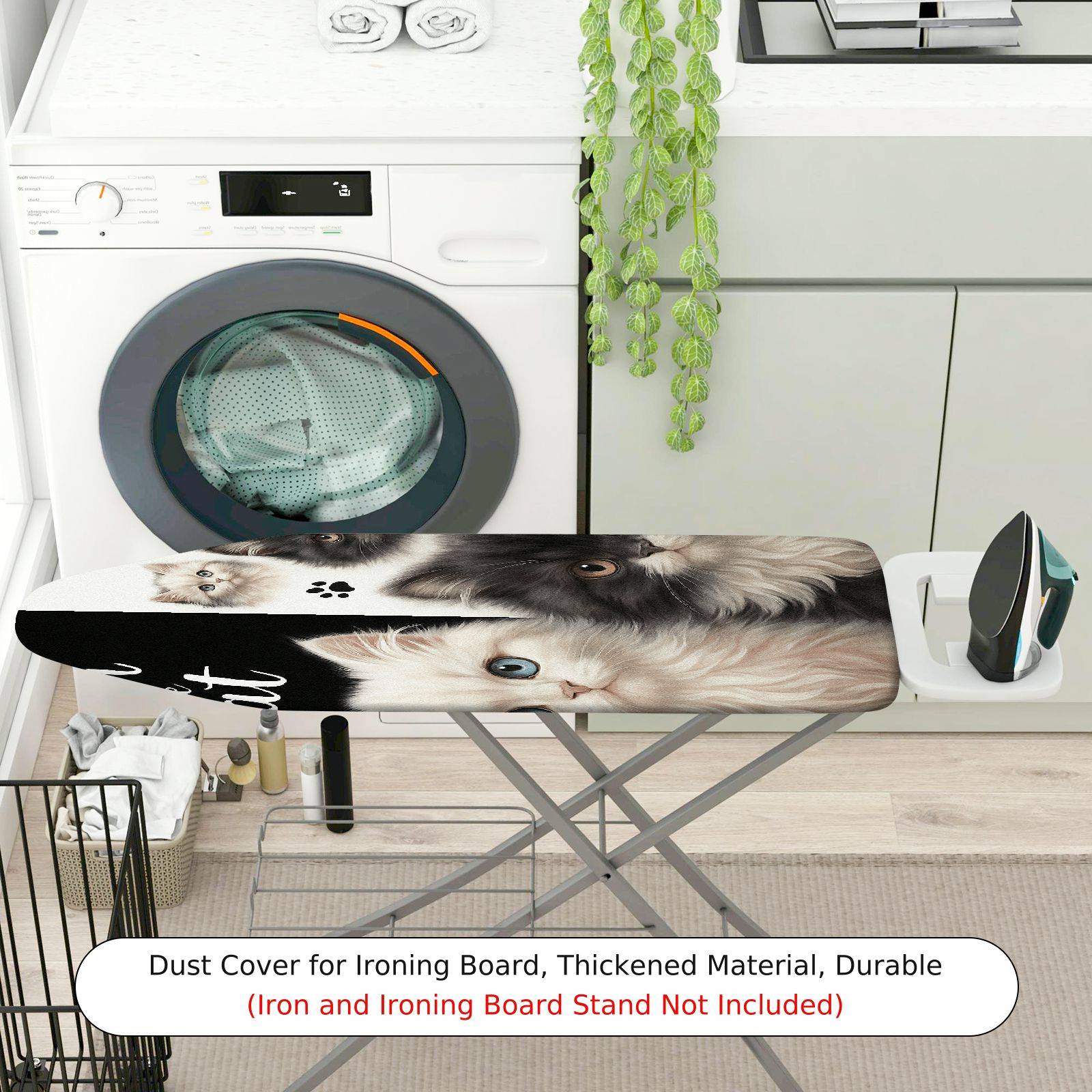 1-Piece Cat Cute Animal  Ironing Board Cover, Universal Size, Without Board