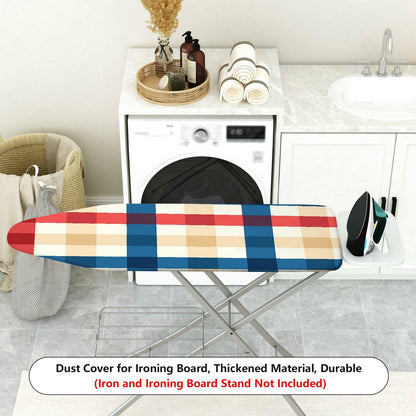 1-Piece Plaid Checkered Colorful  Ironing Board Cover, Universal Size, Without Board