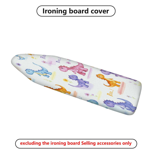 1-Piece Dinosaur Colorful Fun  Ironing Board Cover, Universal Size, Without Board