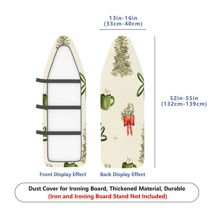 1-Piece Christmas Tree Mug Bow  Ironing Board Cover, Universal Size, Without Board
