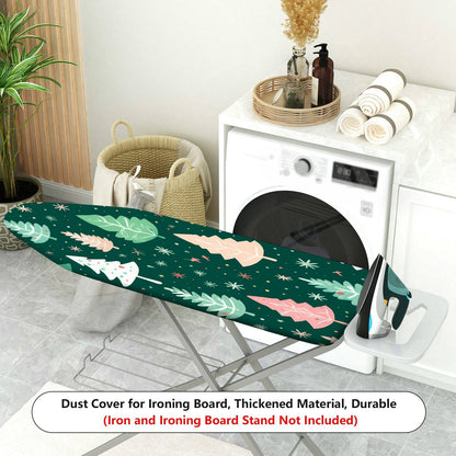 1-Piece Christmas Trees Forest Stars  Ironing Board Cover, Universal Size, Without Board