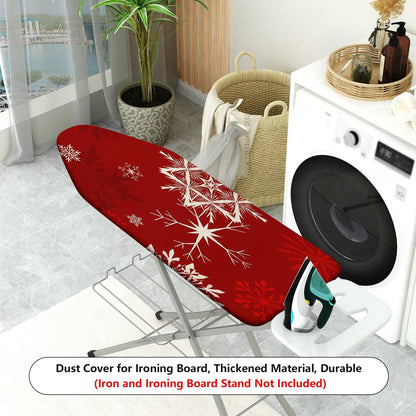 1-Piece Christmas Snowflake Red  Ironing Board Cover, Universal Size, Without Board