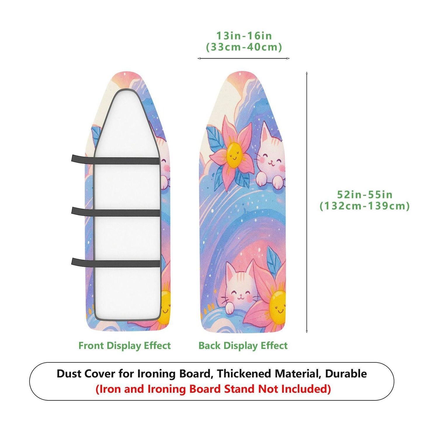 1-Piece Cute Floral Star  Ironing Board Cover, Universal Size, Without Board