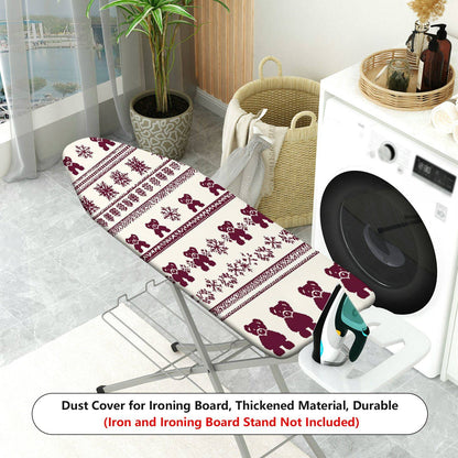 1-Piece Bear Snowflake Christmas  Ironing Board Cover, Universal Size, Without Board