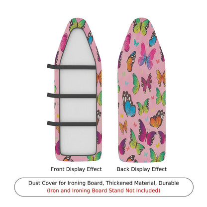 1-Piece Butterfly Colorful Pink  Ironing Board Cover, Universal Size, Without Board