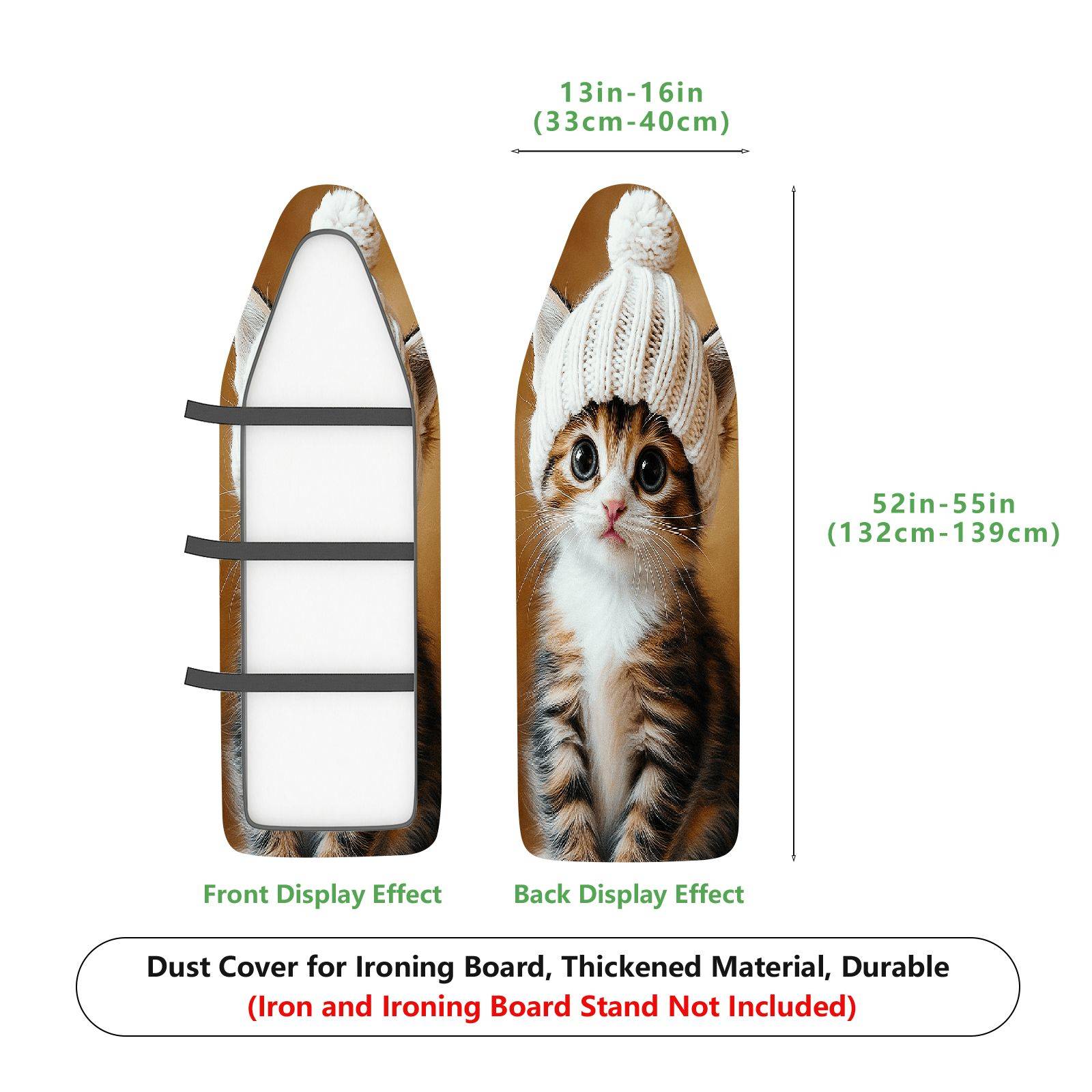 1-Piece Cute Cat Knit Cap  Ironing Board Cover, Universal Size, Without Board