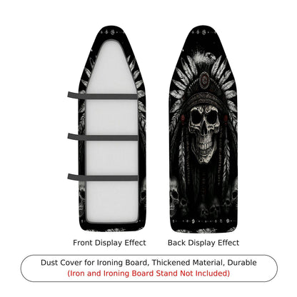 1-Piece Tribal Skull Feather  Ironing Board Cover, Universal Size, Without Board