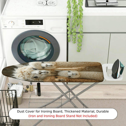1-Piece Animal Print Cute Alpaca Family  Ironing Board Cover, Universal Size, Without Board