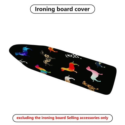 1-Piece Animal Print Colorful Pattern Funky  Ironing Board Cover, Universal Size, Without Board