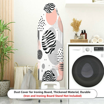 1-Piece Abstract Geometric Dots Striped  Ironing Board Cover, Universal Size, Without Board