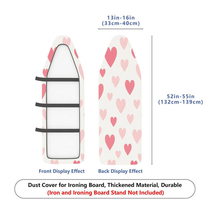 1-Piece Pink Love Heart Cute  Ironing Board Cover, Universal Size, Without Board