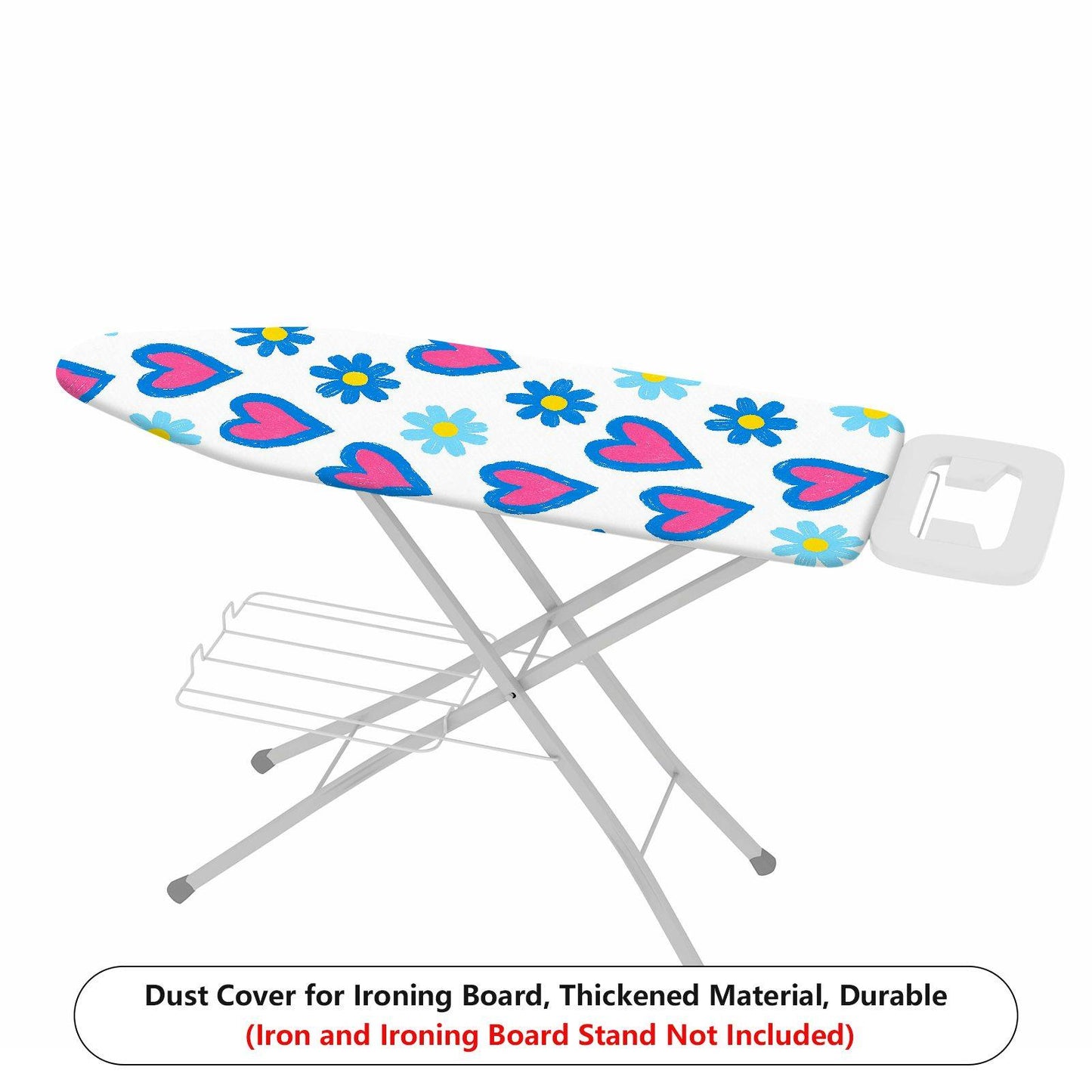 1-Piece Heart Floral Cute  Ironing Board Cover, Universal Size, Without Board