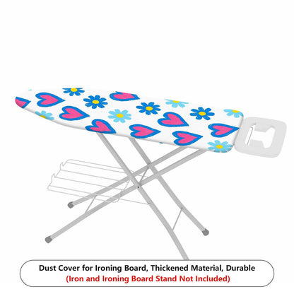 1-Piece Heart Floral Cute  Ironing Board Cover, Universal Size, Without Board
