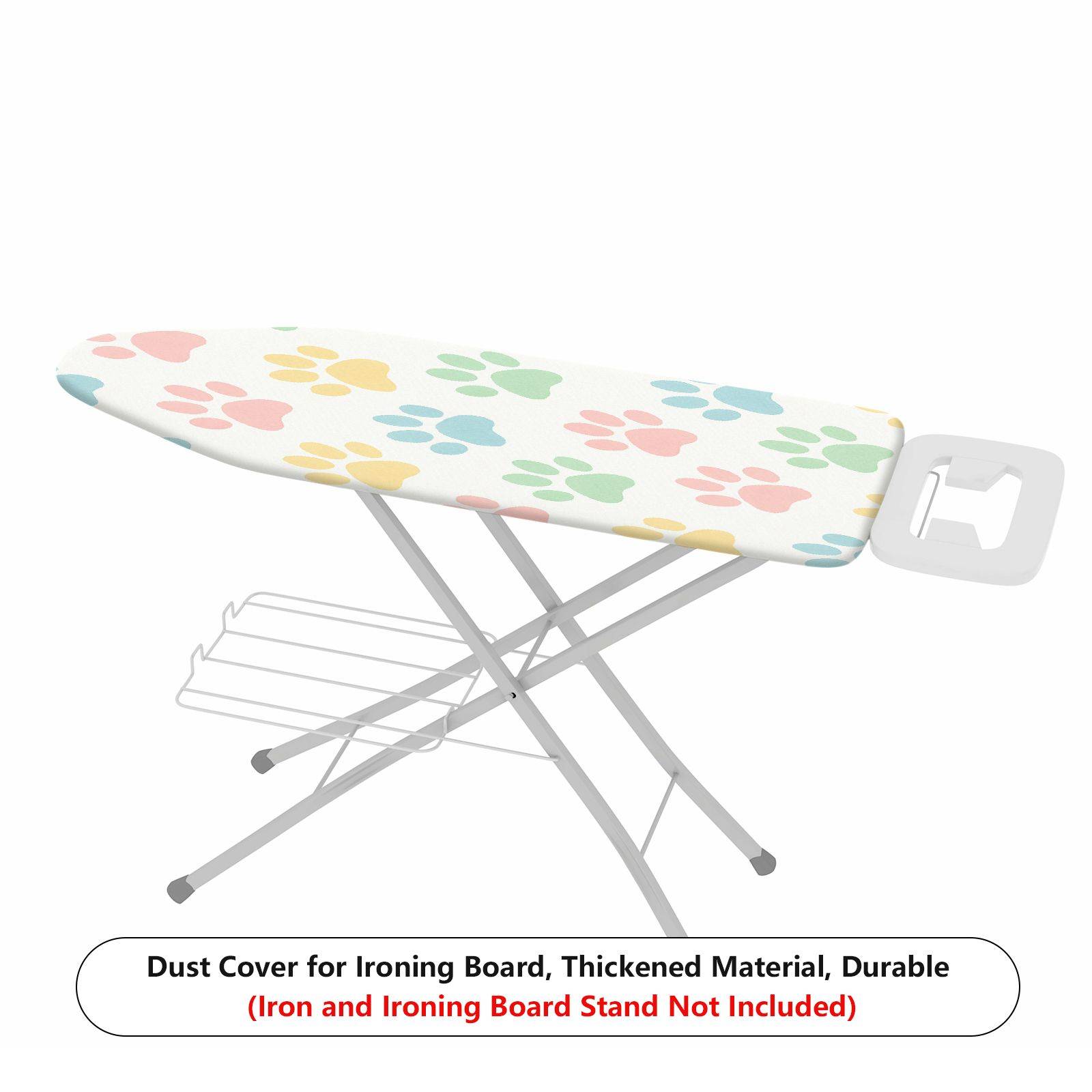 1-Piece Colorful Pet Paw Pattern Cute Decorative  Ironing Board Cover, Universal Size, Without Board