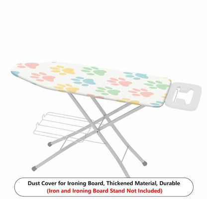 1-Piece Colorful Pet Paw Pattern Cute Decorative  Ironing Board Cover, Universal Size, Without Board