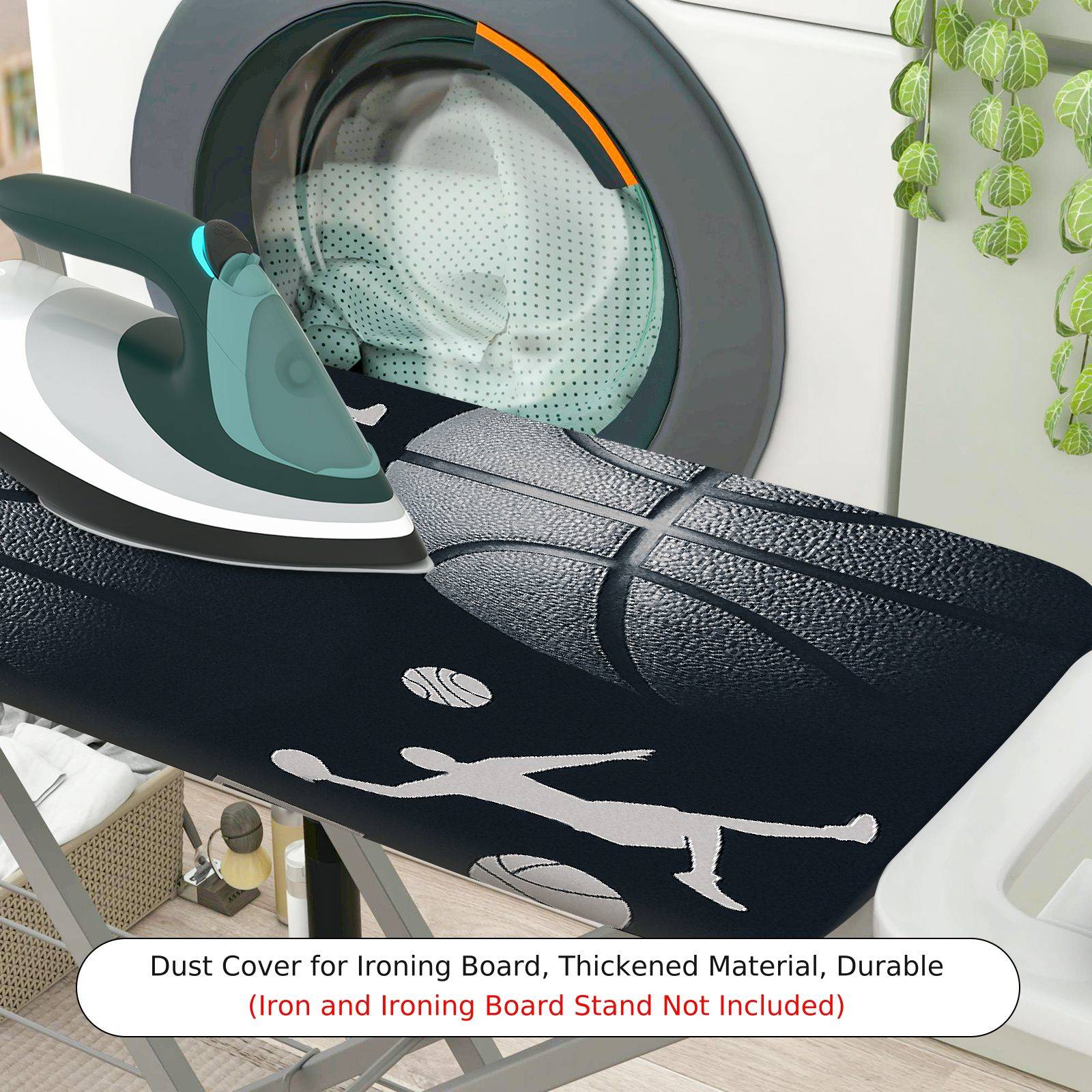 1-Piece Basketball Sports Athlete  Ironing Board Cover, Universal Size, Without Board
