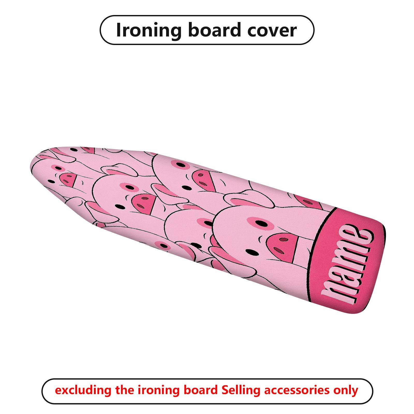 1-Piece Pink Pig Cute  Ironing Board Cover, Universal Size, Without Board