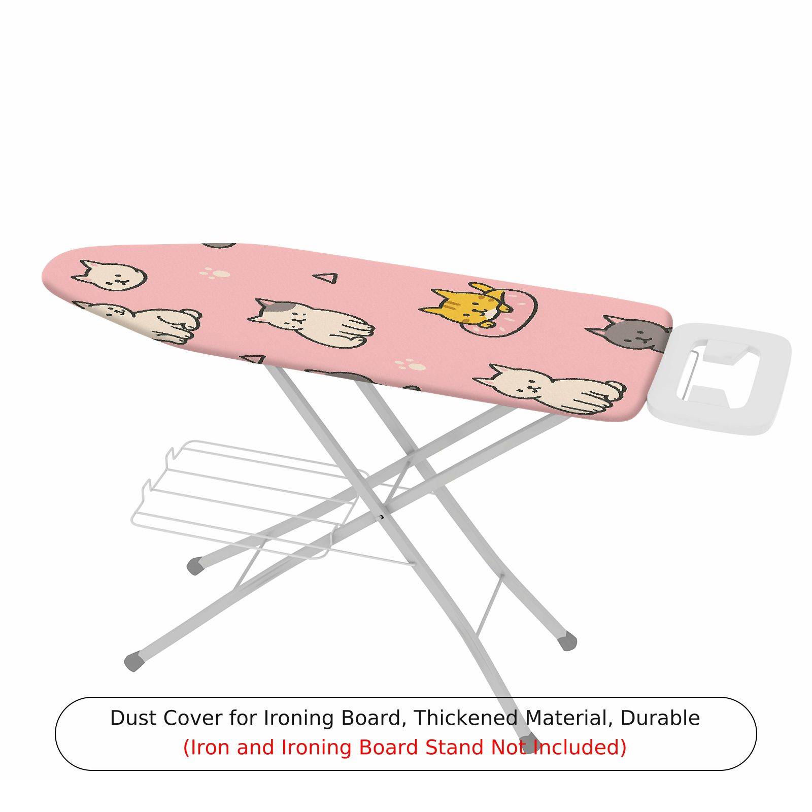 1-Piece Cute Cat Pink  Ironing Board Cover, Universal Size, Without Board