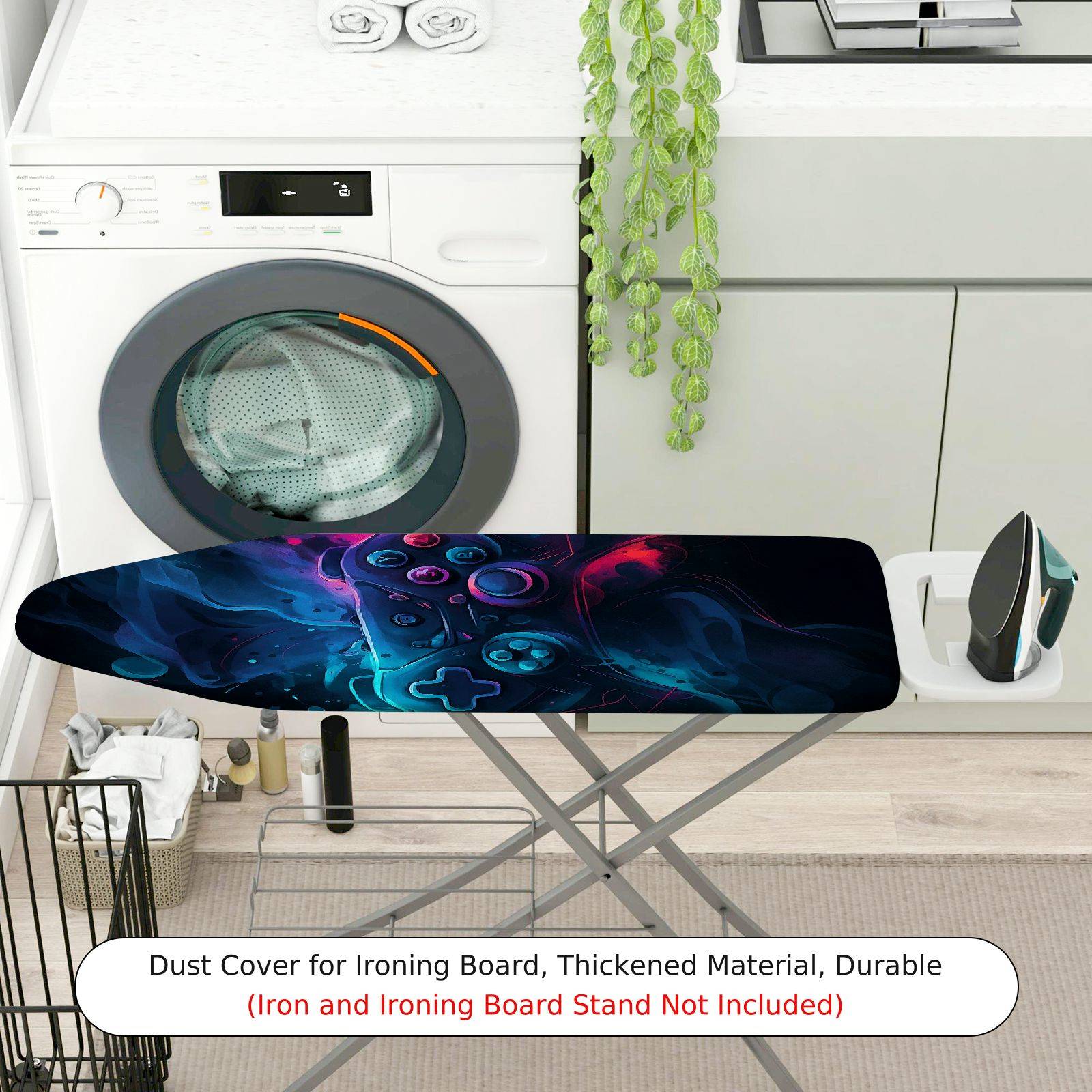 1-Piece Abstract Art Gaming Console  Ironing Board Cover, Universal Size, Without Board