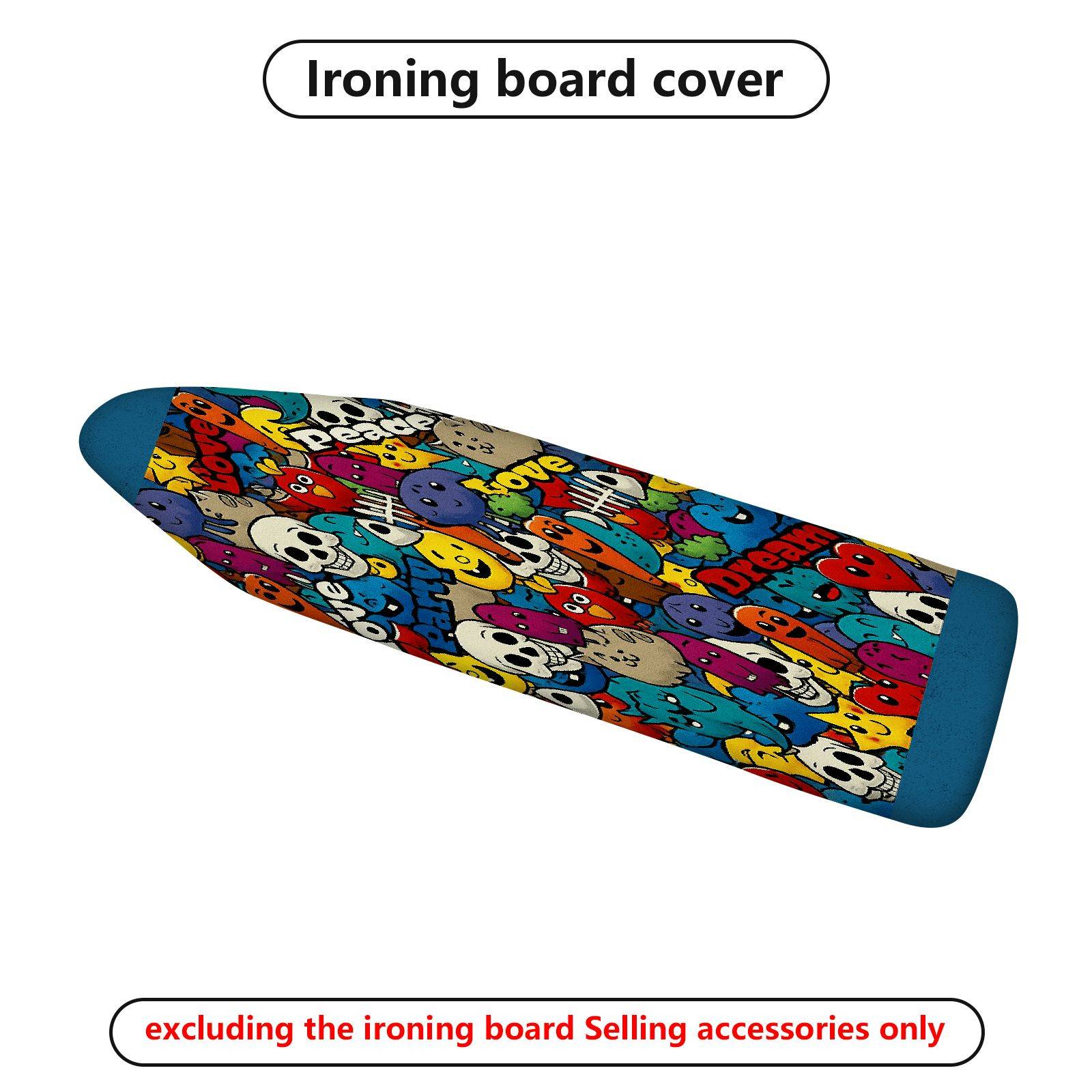 1-Piece Colorful Fun  Ironing Board Cover, Universal Size, Without Board
