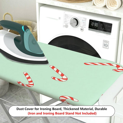 1-Piece Christmas Candy Cane Pattern Festive Holiday  Ironing Board Cover, Universal Size, Without Board