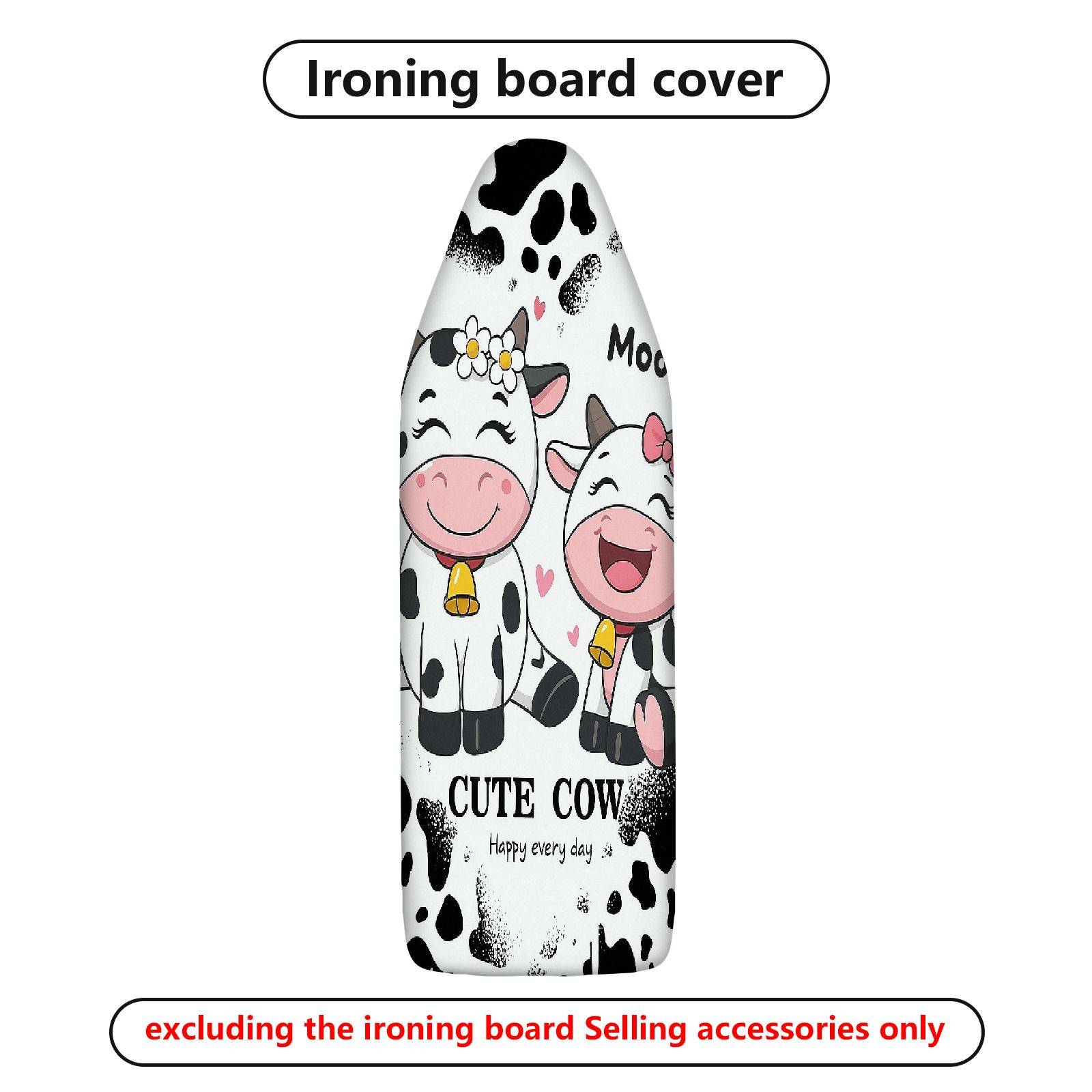 1-Piece Cute Cow  Fun  Ironing Board Cover, Universal Size, Without Board