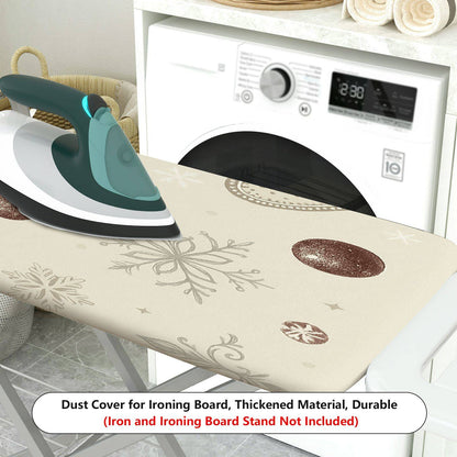 1-Piece Christmas Bow Snowflake  Ironing Board Cover, Universal Size, Without Board