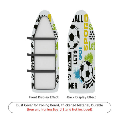 1-Piece Soccer Fun Colorful  Ironing Board Cover, Universal Size, Without Board