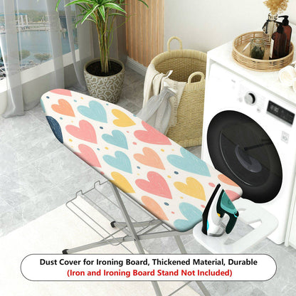 1-Piece Heart Shape Colorful Pattern Cute  Ironing Board Cover, Universal Size, Without Board