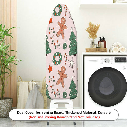 1-Piece Christmas Candy Tree Gingerbread  Ironing Board Cover, Universal Size, Without Board
