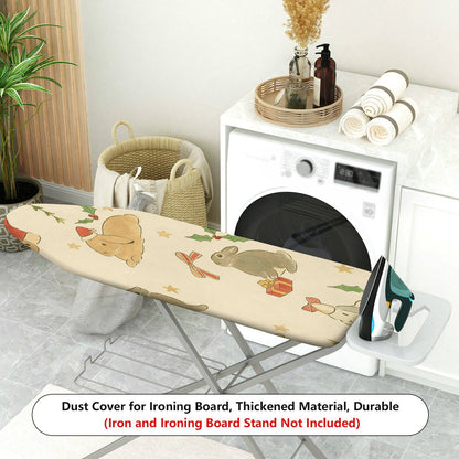 1-Piece Christmas Rabbit Gift  Ironing Board Cover, Universal Size, Without Board