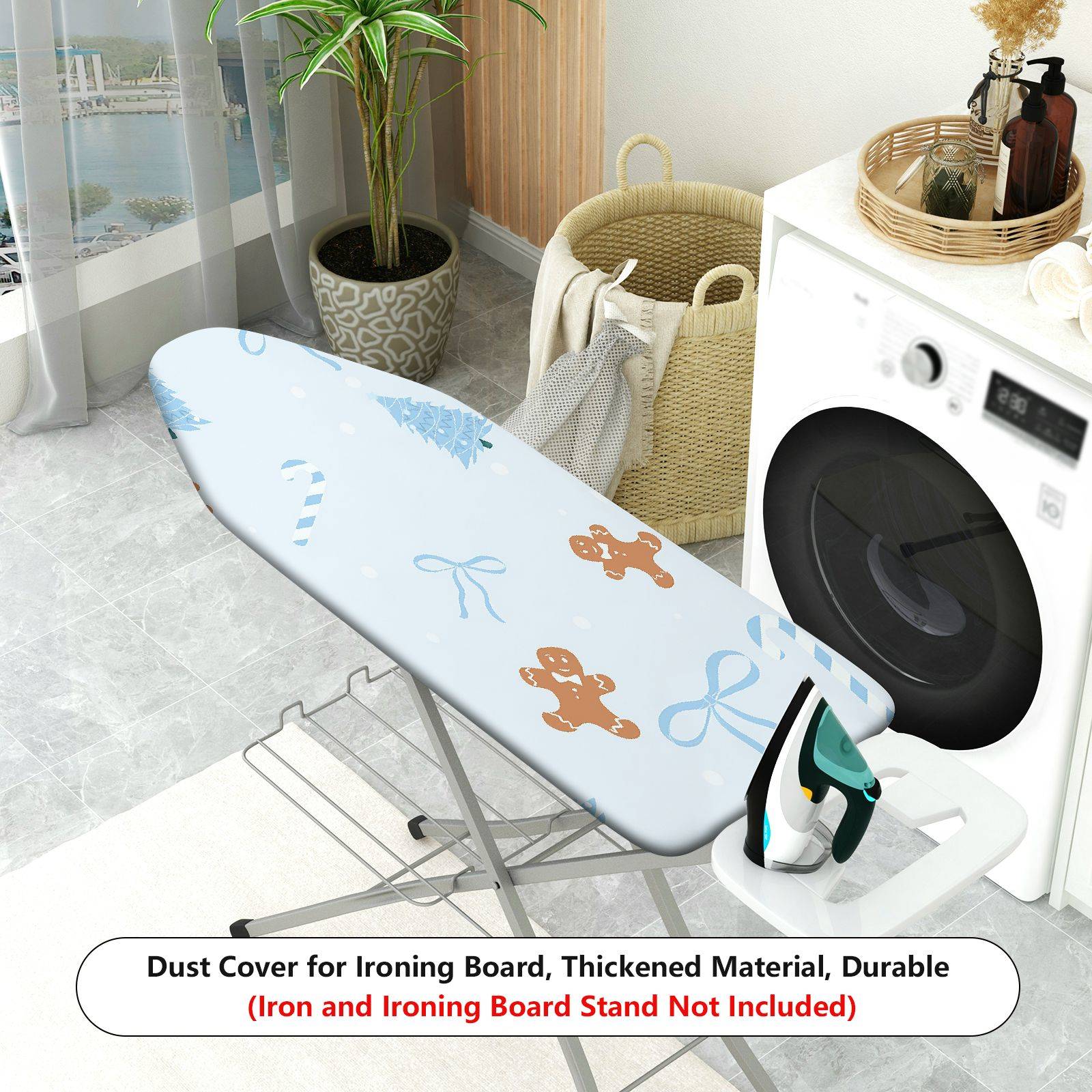1-Piece Christmas Candy Holiday  Ironing Board Cover, Universal Size, Without Board