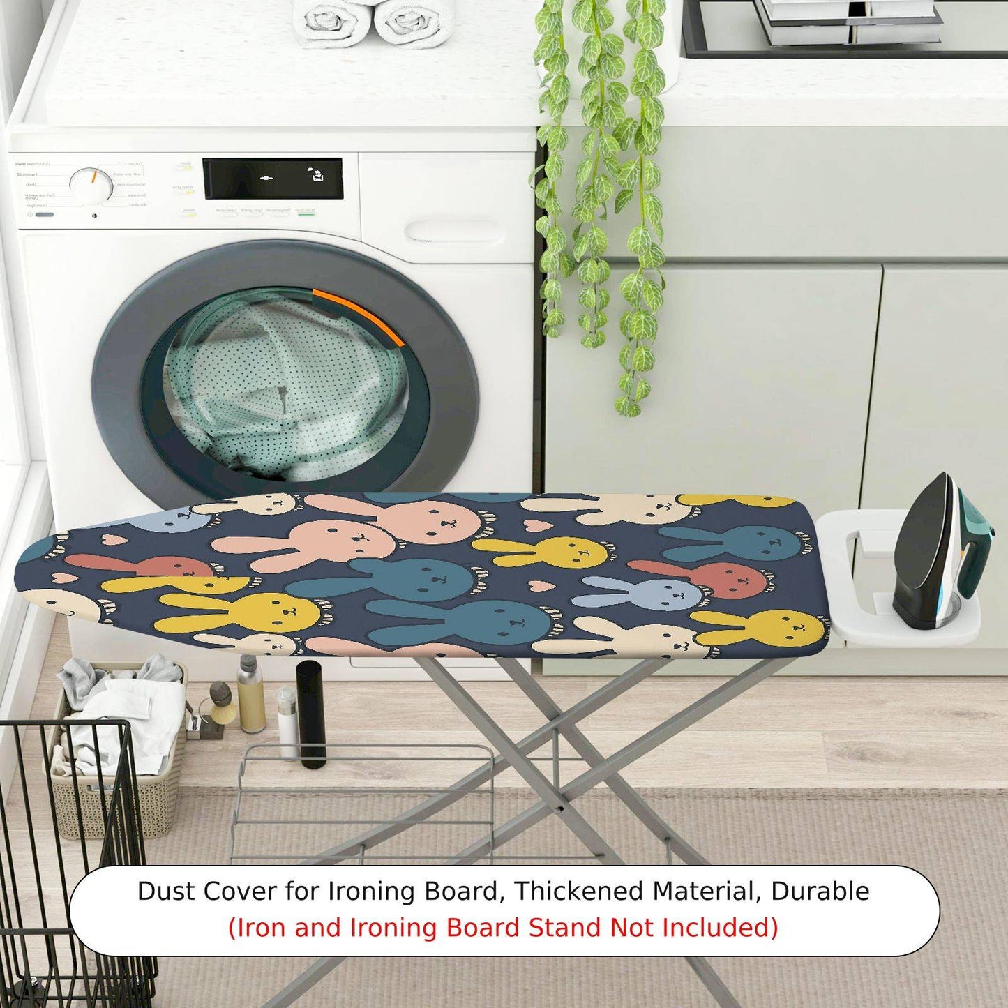 1-Piece Cute Bunny  Pattern  Ironing Board Cover, Universal Size, Without Board