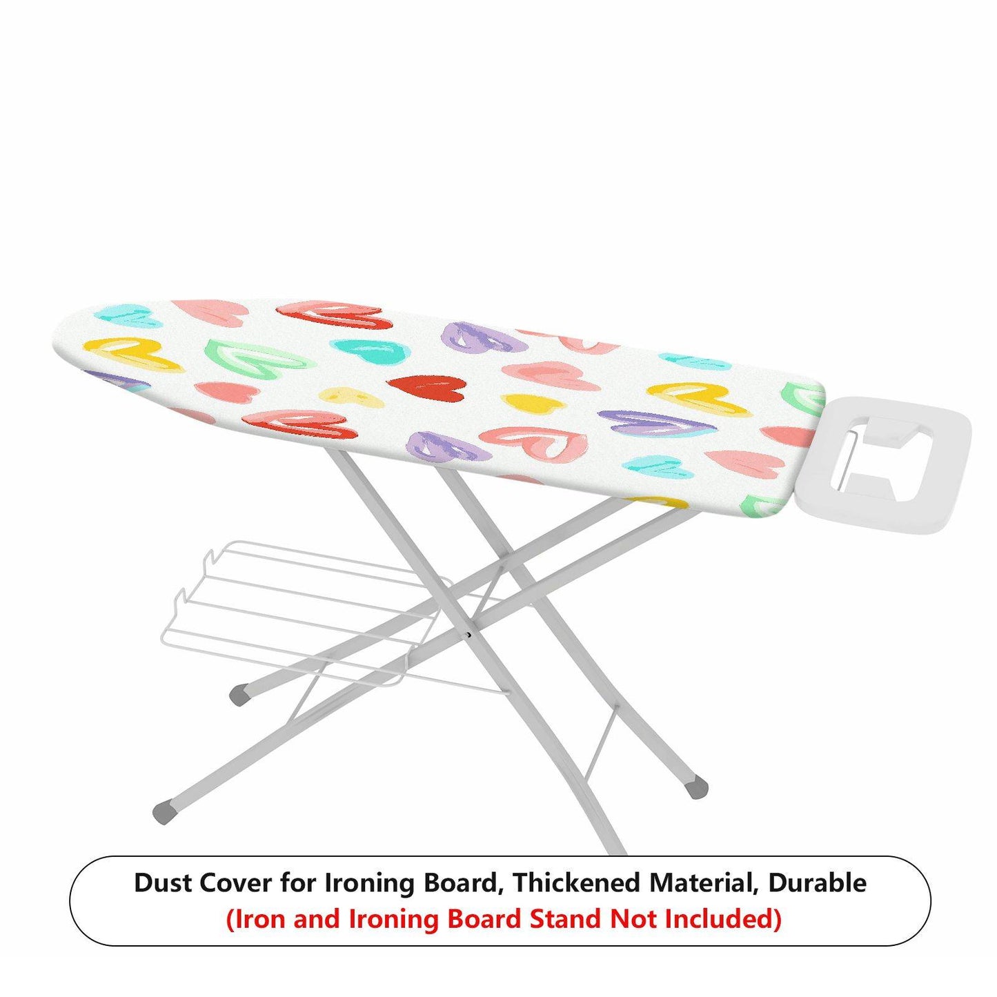 1-Piece Heart Colorful Pattern Fun  Ironing Board Cover, Universal Size, Without Board