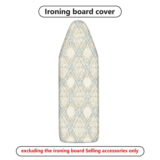 1-Piece Floral Elegant Beige  Ironing Board Cover, Universal Size, Without Board
