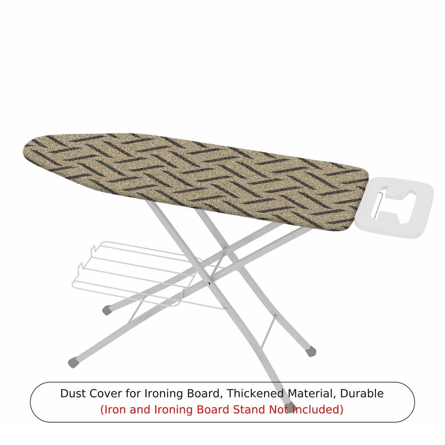 1-Piece Zigzag Pattern Beige Modern  Ironing Board Cover, Universal Size, Without Board