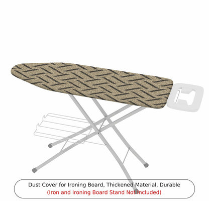 1-Piece Zigzag Pattern Beige Modern  Ironing Board Cover, Universal Size, Without Board