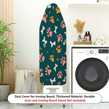 1-Piece Paw Bone Print Pet Cute  Ironing Board Cover, Universal Size, Without Board