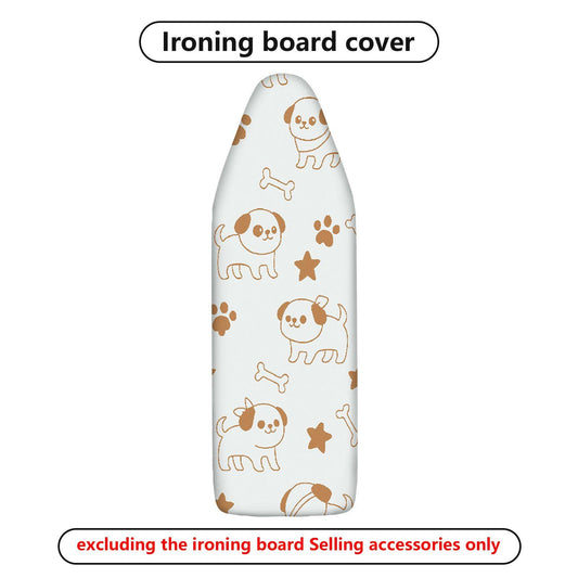1-Piece Cute Dog Paws Bones  Ironing Board Cover, Universal Size, Without Board
