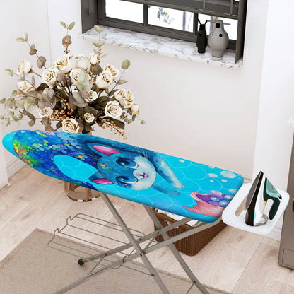 1-Piece Cute Blue  Cat  Ironing Board Cover, Universal Size, Without Board