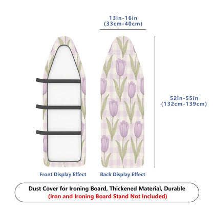 1-Piece Tulip Plaid Pastoral  Ironing Board Cover, Universal Size, Without Board
