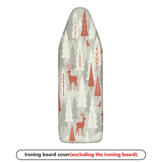 1-Piece Forest Deer Snow Christmas  Ironing Board Cover, Universal Size, Without Board